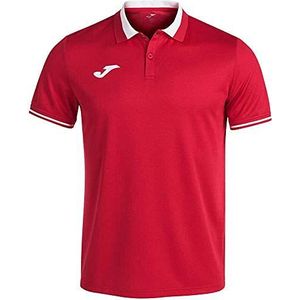 Joma Poloshirt met korte mouwen, Championnat VI, rood/wit, 101954.602.M