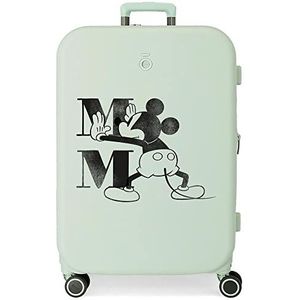 Disney Happiness Bagage voor meisjes en meisjes, groen, Maleta Mediana, middelgrote koffer, Groen, Middelgrote koffer