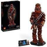 LEGO 75371 Star Wars Chewbacca, Wookiee figuur met kruisboog, minifiguur en beschrijvingsplaat, terugkeer van de Jedi 40e verjaardag, model voor volwassenen, cadeau voor jongeren, mannen, vrouwen
