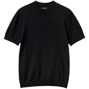United Colors of Benetton Onderhemd M/M 1035d201w Sweater Dames (1 stuk), Zwart 700