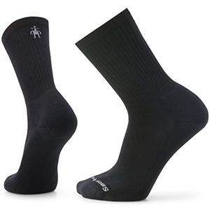 Smartwool Everyday geribbelde sokken, effen, zwart, large, zwart.