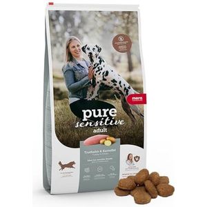 MERA Pure Sensitive Fresh Meat Kalkoen en aardappelen, droog voer met veel vers vlees, gezond droogvoer, graanvrij, voor volwassen honden (12,5 kg)