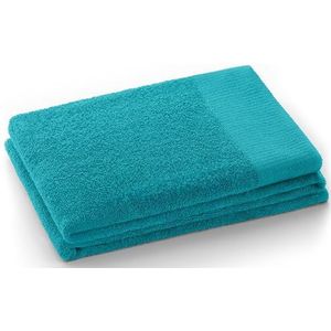 AmeliaHome Amari badhanddoek 70x140 cm turquoise 100% katoen absorberende kwaliteit
