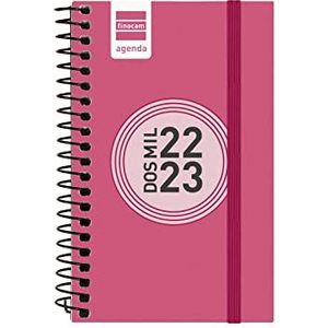 Finocam - Agenda 2022 2023 Espir kleurenweek, horizontaal zicht, september 2022 - augustus 2023 (12 maanden), roze Spaans