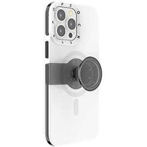 PopSockets: PopCase compatibel met MagSafe beschermhoes voor iPhone 13 Pro Max met herplaatsbare PopGrip Slide houder en handgreep met verwisselbare top, wit