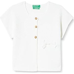 United Colors of Benetton Bianco 701 Vest voor meisjes, 3 maanden, bianco 701