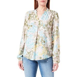 BETTY & CO GREY Blouse Femme, Bleu Clair/Kaki, 44