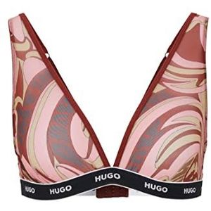 HUGO Dames Triangle Swirly Open Pink695, M, Open Pink695