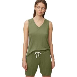 Marc O'Polo Body & Beach Mix W-top dames pyjama top, groen (khaki 701), L, groen (khaki 701)
