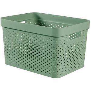 Curver Infinity-container, 17 l, groen, 35,5 x 26,2 x 21,9 cm, gerecycled kunststof