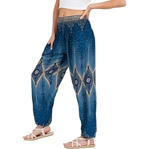 Lofbaz dames bohemian smoked waist broek thai