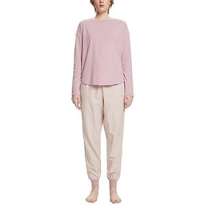 ESPRIT Pyjama long, rose clair, XL