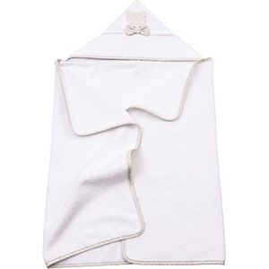 Filet P1509T Driehoek babybadjas, zachte spons, gemaakt in Italië, 100% katoen, perfect voor de douche, wit, beige, één maat, 12 maanden
