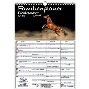 Seelenzauber Familieplanner - Horse Magic Deluxe A3-kalender voor 2022