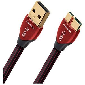 AudioQuest Cinnamon Micro-USB 3.0 USB-kabel 0,75 m USB A micro-USB B zwart - USB-kabel (0,75 m, USB A, Micro-USB B, 3.0 (3.1 Gen 1), stekker/stekker, zwart)