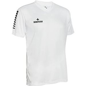 Derbystar Unisex Contra shirt, Wit/Zwart