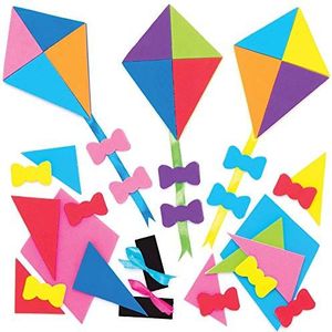 Baker Ross Magnetische vliegersets om te combineren (8 stuks), voor kinderen, om te knutselen