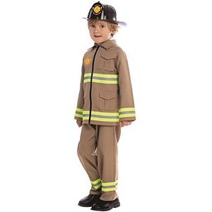 Dress Up America Brandweerkostuum KJ voor kinderen, prachtige verkleedset voor rollenspel