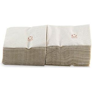 saten ser2216906 coktail, handdoek 20 x 20, 2-laags, 1/4 vouw, 100 servetten, glad met Cenefa, kraft