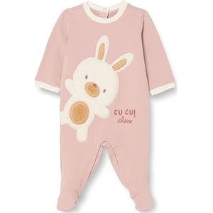 Chicco Katoenen overall met voet, pyjama voor baby's en jongens, babymeisjes, Roze (926)