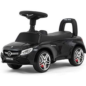 MILLY MALLY Mercedes-AMG C63 Coupe S glijbaan, auto voor kinderen vanaf 1 jaar, interactieve antislipauto met claxon en motorgeluiden, zwart