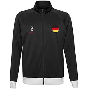 FIFA Officiële FIFA World Cup 2022 trainingsjack voor heren, Duitsland (1 stuk), zwart.