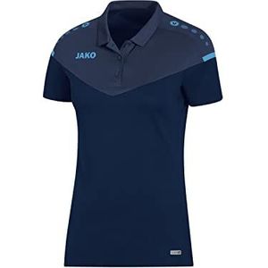 JAKO Champ 2.0 Poloshirt dames, marineblauw/donkerblauw/hemelsblauw, maat 44, marineblauw/donkerblauw/hemelsblauw