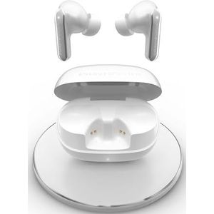 Energy Sistem Serenity ANC Ultra Casque Bluetooth avec annulation de bruit hybride ANC jusqu'à -35 dB, batterie 25 h, charge sans fil Qi, résistance à l'eau IPX4 et fabriqué en plastique recyclé