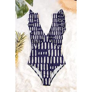 Averie Amada Maillot de bain une pièce pour femme, bleu, M