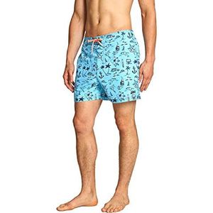 Zoggs zwemshort voor heren 15 inch, Aloha/turquoise/meerkleurig