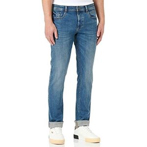 camel active 5-pocket Houston jeans, recht, blauw (Mid Blue Used 41), 50 W/32 L heren, blauw (Mid Blue Used 41)