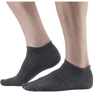 MONNET Onzichtbare biologische katoenen sokken, uniseks, grijs.