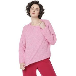 VERO MODA Vmmili Ls O-hals trui Ga Boo sweater voor dames, Roze zak/detail: W. Melange