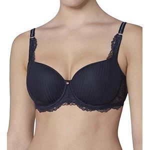 Triumph Pioenroos Bloemen WP Beugelbeha Zwart (0004) CS, zwart.