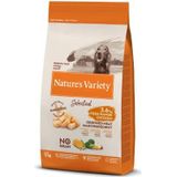 Nature's Variety Selected - Droogvoer voor volwassen honden van middelgrote en grote rassen – graanvrij – met kip buiten zonder knoeien – 12 kg