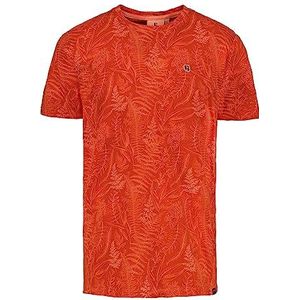 Garcia T-shirt met korte mouwen voor heren, Sunset Oranje