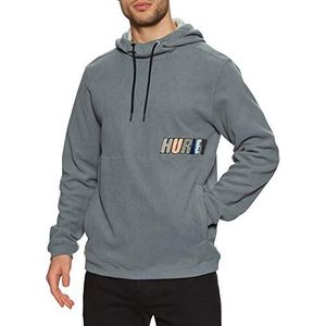 Hurley M Therma Protect Express Po Sweatshirt met capuchon, Grijs (rook grijs)