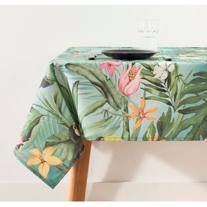 BELUM Nappe anti-taches, taille 200 x 155 cm - Nappe au toucher extra douce, couleur multicolore, nappe 100% fabriquée en Espagne, tissu 100% coton biologique, nappe modèle 0120-416