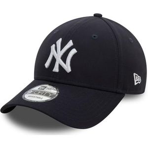 New Era 9Forty New York Yankees pet met bandjes aan de zijkant, marineblauw, één maat, Navy Blauw, Eén maat