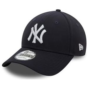 New Era 9Forty New York Yankees pet met bandjes aan de zijkant, marineblauw, één maat, Navy Blauw, Eén maat