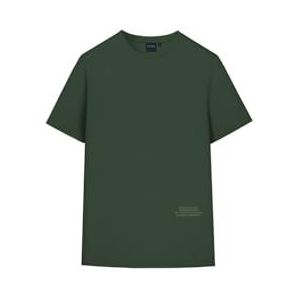 Redskins T-shirt en coton surdimensionné pour homme, vert forêt, L