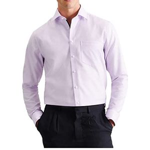 Seidensticker Chemise à manches longues pour homme Coupe droite, lilas, 42