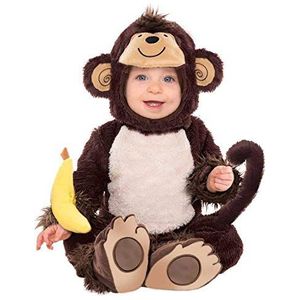 Amscan - Kinderkostuum, kleine aap, babykostuum, carnaval, themafeest