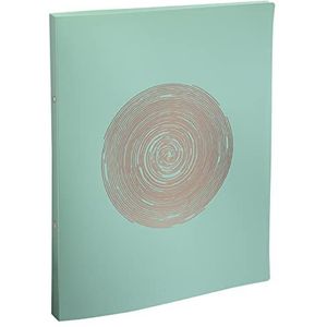 Exacompta - Ref. 54890E - Doos met 20 ringmappen van gerecycled PP Ellipse - 2 ronde ringen Ø 15 mm - rug 20 mm - buitenafmetingen 32 x 25 cm - A4-formaat - verschillende kleuren