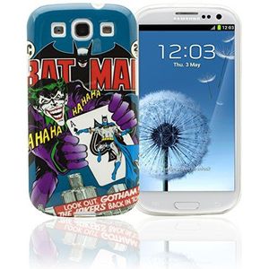 Phonix DC Comics S9300WB5 Original Batman Comics Logo Case Cover + Screen Protector voor Samsung Galaxy S3 i9300 Kleurrijke