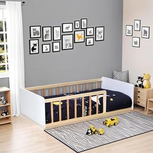 Weber Industries BED Pilou - Wit - Natuurlijk Hout - Inclusief Lattenbodem
