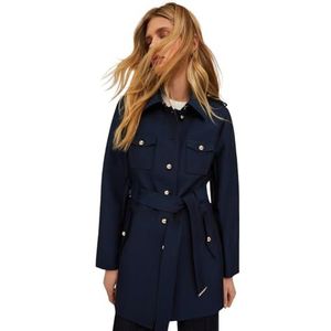 Motivi Single-breasted trenchcoat met een breasted dames (1 stuk), Blauw, 36