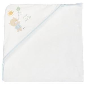 Chicco Accappatoio Per Neonato badjas Quadrotto voor babyjongens, wit, één maat, wit, één maat, Wit, Eén maat