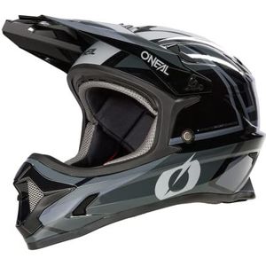 O'NEAL MTB-helm, kinderen, MTB Downhill, ABS-schaal, ventilatieopeningen voor optimale ventilatie en koeling, veiligheidsnorm EN1078, Sonus Youth Helmet SPLIT V.23, zwart/grijs, maat M