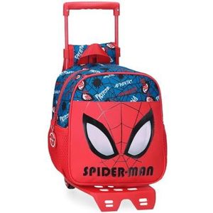 Joumma Marvel authentieke kinderdagrugzak rood 21 x 25 x 10 cm polyester 5,25 l, rood, rugzak voor kleuterschool, Rood, Kinderdagverblijf rugzak